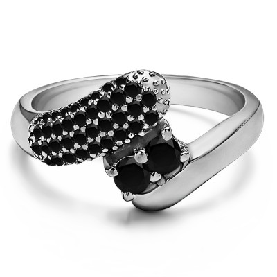 0.51 Carat Together 4Ever:  Retro TwoStone Ring by TwoBirch