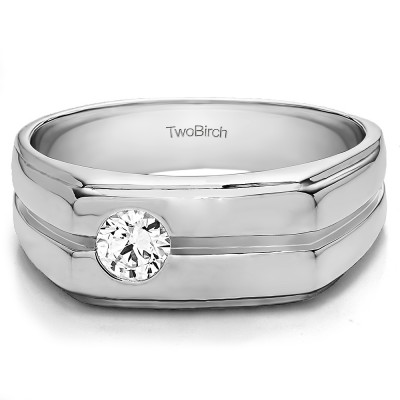 0.33 Ct. Solitaire Men's Wedding Ring