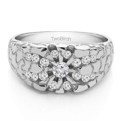 0.71 Ct. Contemporary Jaw Breaker Style Men's Ring