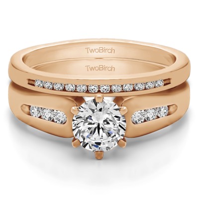 Graduated Engagement Ring  Bridal Set (2 Rings) (0.75 Ct. Twt.)