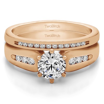 Graduated Engagement Ring  Bridal Set (2 Rings) (0.75 Ct. Twt.)