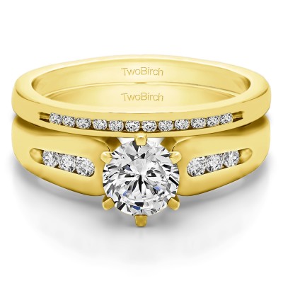 Graduated Engagement Ring  Bridal Set (2 Rings) (0.75 Ct. Twt.)