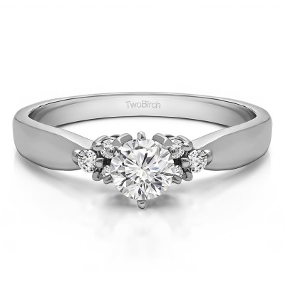 0.29 Carat Classic Three Stone Promise Ring