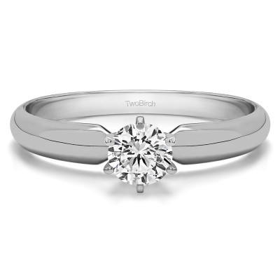 0.33 Carat Traditional Style Pinched Center Solitaire
