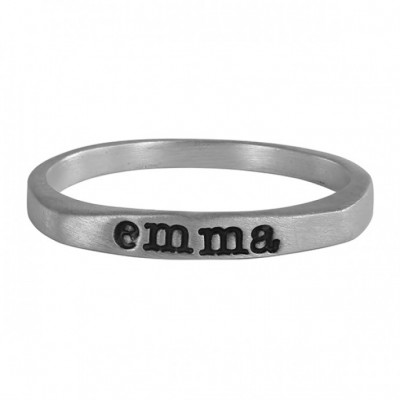 Stamped Name Ring