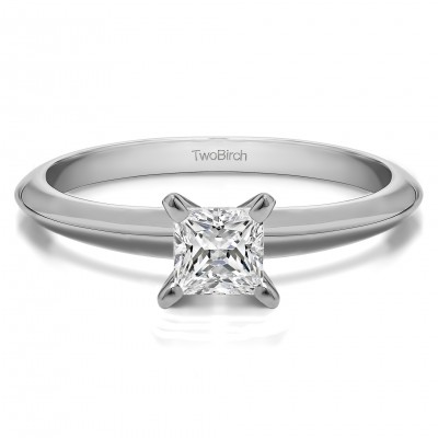 0.2 Carat Traditional Style Princess Solitaire