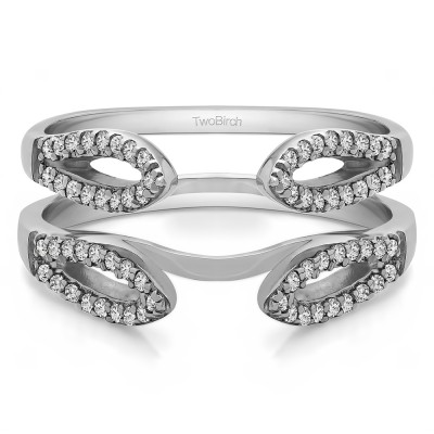 0.34 Ct. Cathedral Infinity Ring Guard Enhancer