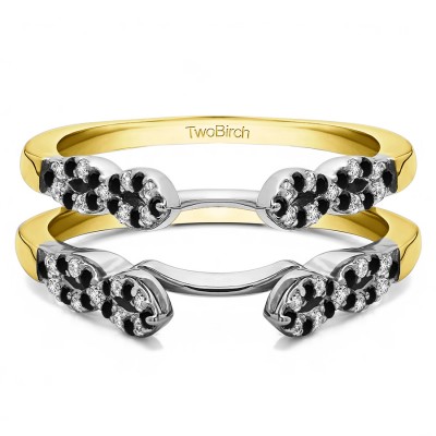 0.38 Ct. Infinity Ring Guard Enhancer in Two Tone Gold