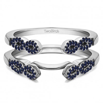0.38 Ct. Sapphire Infinity Ring Guard Enhancer