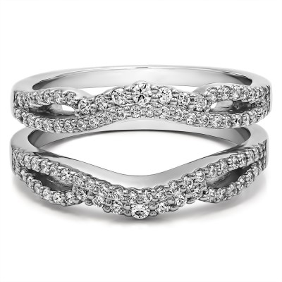 0.57 Ct. Double Infinity Wedding Ring Guard Enhancer