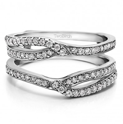 0.44 Ct. Infinity Bypass Ring Guard