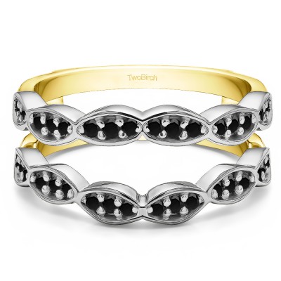 0.3 Ct. Vintage Stacking Guard Enhancer in Two Tone Gold