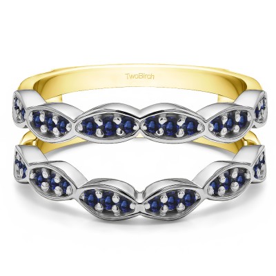 0.3 Ct. Vintage Stacking Guard Enhancer in Two Tone Gold