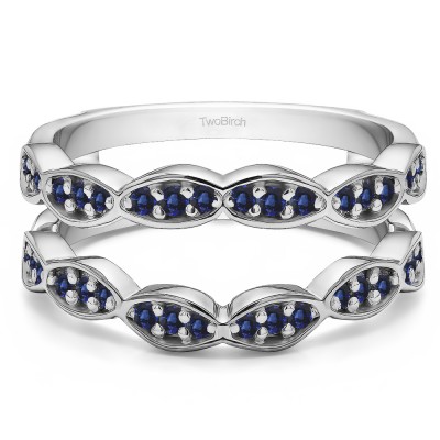 0.3 Ct. Sapphire Vintage Stacking Guard Enhancer