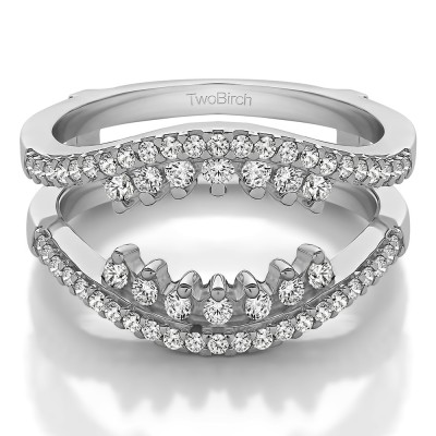 0.486 Ct. Double Row Halo Ring Guard