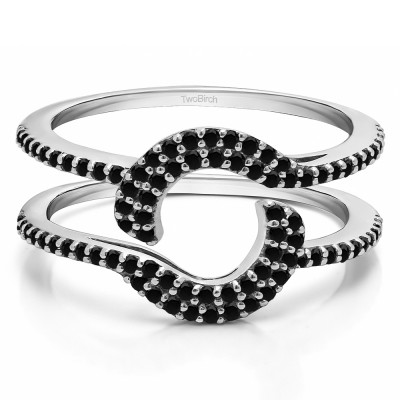 0.44 Ct. Black Stone Total Halo Wrap Enhancer