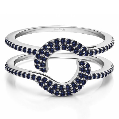 0.44 Ct. Sapphire Total Halo Wrap Enhancer