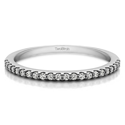 0.165 Carat Low Profile Straight Wedding Ring