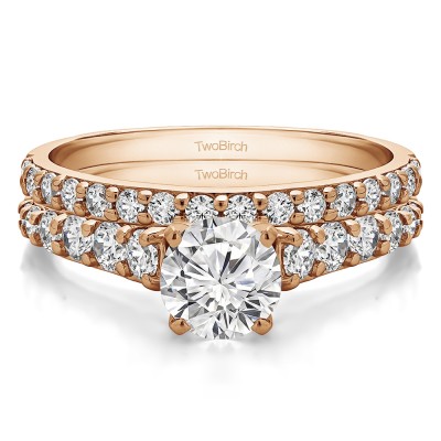 Graduated Engagement Ring Bridal Set (2 Rings) (2.02 Ct. Twt.)