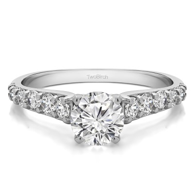 1.7 Ct. Round Graduated Engagement Ring