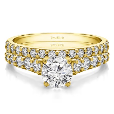 Graduated Engagement Ring Bridal Set (2 Rings) (2.02 Ct. Twt.)