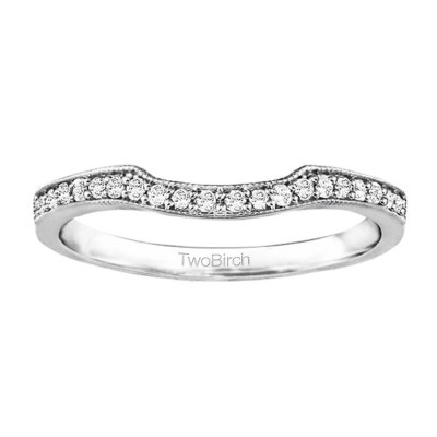 0.2 Carat Shared Prong Matching Wedding Band