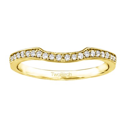 0.2 Carat Shared Prong Matching Wedding Band