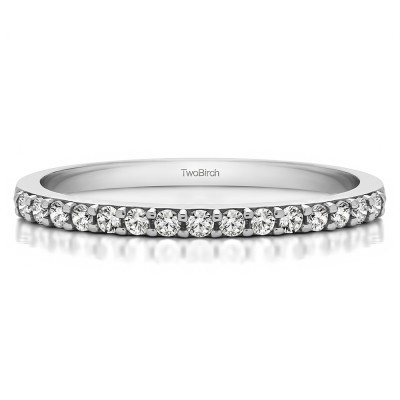 0.225 Carat Low Profile Straight Matching Wedding Ring