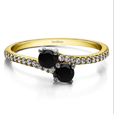 0.43 Carat Together 4Ever:  TwoStone Ring by TwoBirch