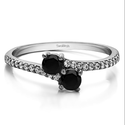 0.43 Carat Together 4Ever:  TwoStone Ring by TwoBirch