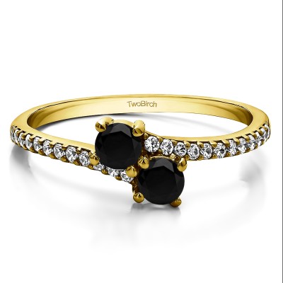0.43 Carat Together 4Ever:  TwoStone Ring by TwoBirch