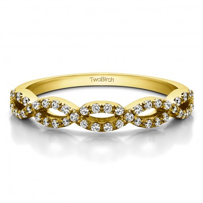 0.184 Carat Infinity Matching Wedding Ring