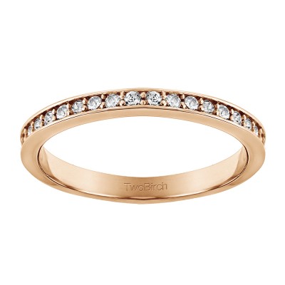 0.3375 Carat Low Profile Straight Wedding Ring