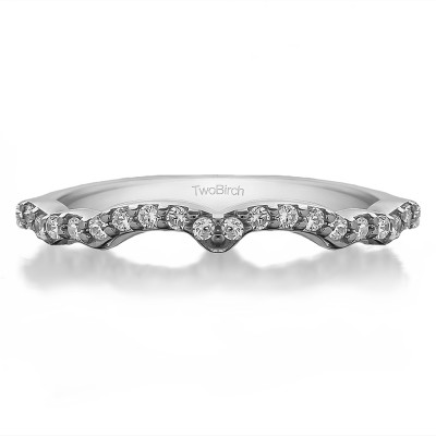 0.33 Carat Scalled Edge Matching Wedding Ring