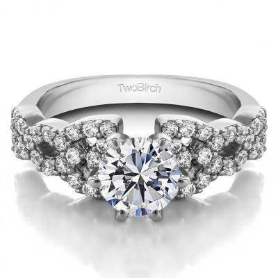 1.72 Ct. Round Infinity Engagement Ring
