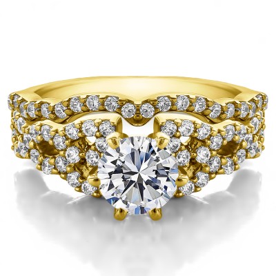 Infinity Engagement Ring Bridal Set (2 Rings) (2.05 Ct. Twt.)