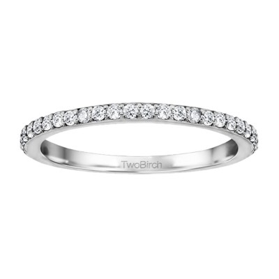0.32 Carat Low Profile Straight Wedding Ring