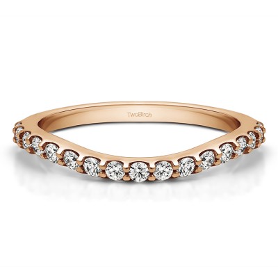 0.2975 Carat Contoured Matching Wedding Ring