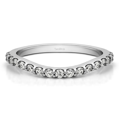 0.2975 Carat Contoured Matching Wedding Ring