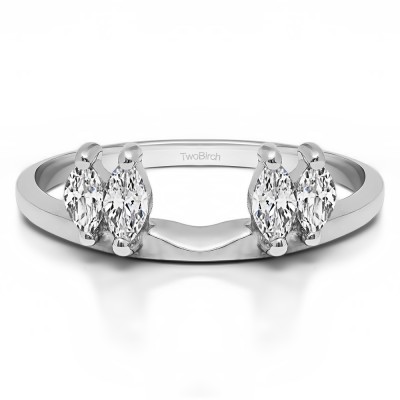0.5 Ct. Four Stone Marquise Ring Wrap Enhancer