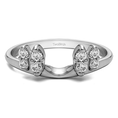 0.24 Ct. Marquise Shaped Round Ring Wrap Enhancer