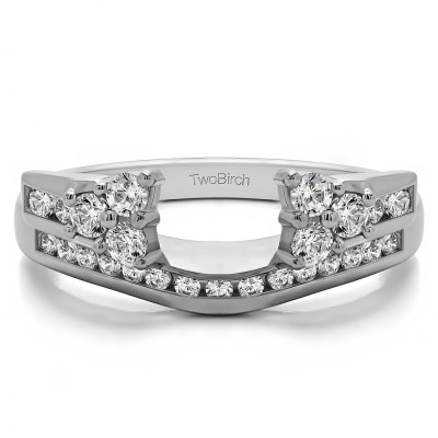0.5 Ct. Round Cluster Anniversary ring wrap
