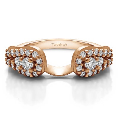 0.49 Ct. Fishtail Ring Wrap Enhancer in Rose Gold