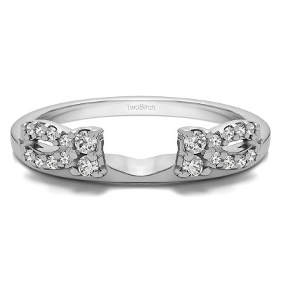 0.2 Ct. Round Prong Bow Ring Wrap Enhancer