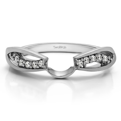 0.1 Ct. Swirl Cut Out ring wrap