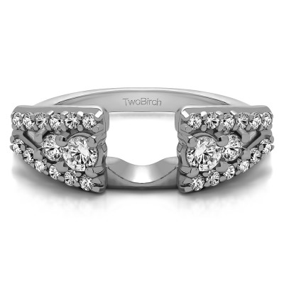 0.44 Ct. Triple Row Round Ring Wrap