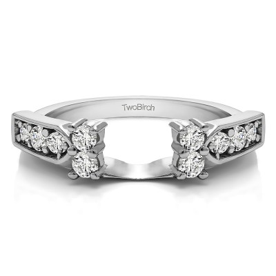 0.33 Ct. Millgrained Prong and Channel Ring Wrap