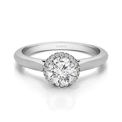 0.51 Ct. Round Solitaire with Halo
