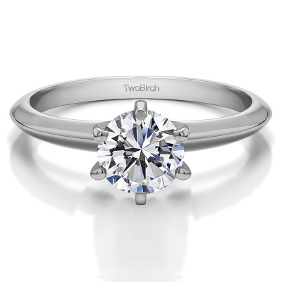 0.5 Carat Round Traditional Style Solitaire