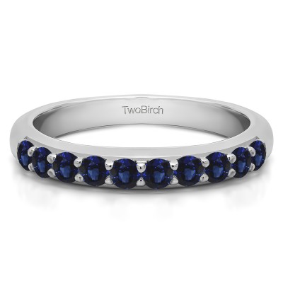 0.5 Carat Sapphire Common Prong Set Wedding Ring